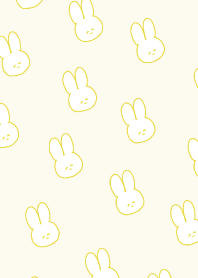 A lot of rabbits yellow