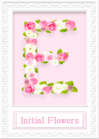 Initial E / Pink Rose