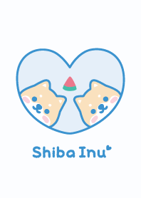 Shiba Inu Watermelon - Blue