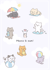 purple Enjoying summer, meow!04_1