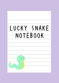 LUCKY SNAKE NOTEBOOK/DUSTY PURPLE