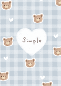 Cute cute simple bear16