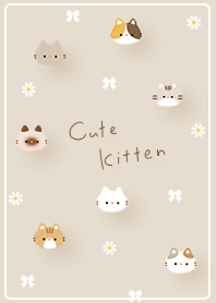 beige Kitten and stylish ribbon 03_2