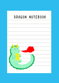 DRAGON NOTEBOOK-BLUE-GREEN