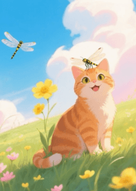 Purr & Flutter:orange tabby cat_2