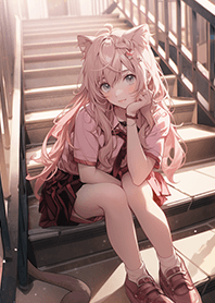 俏皮可愛的制服女孩❤