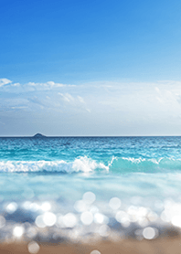 美麗的大海和海浪