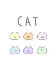 pastel cute cat