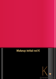 Makeup initial red K