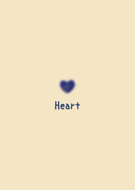 Watercolor Heart *Navy*