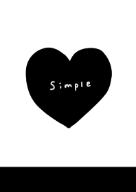 Black and white. Big heart.