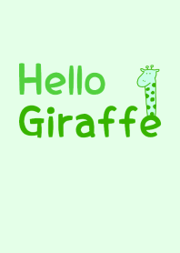 Hello Giraffe green 8