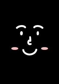 Smiling face.black(Japan)
