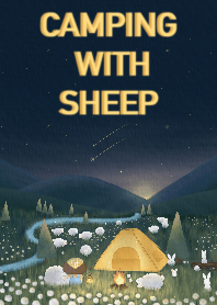 Camping with sheep