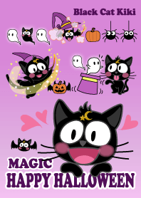 Black Cat Kiki-Magic Happy Halloween