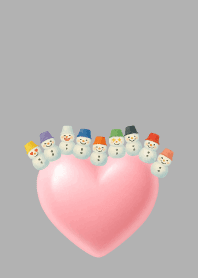 Colorful Snowman06 on white