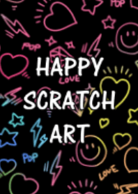 Happy scratch art