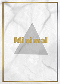 minimal marble gold (white)