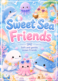 pink Cute Summer Sea Friends