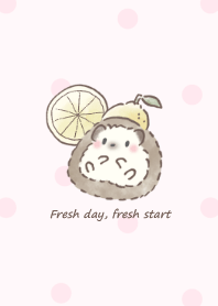Hedgehog&Lemon:pink dot