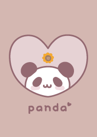 Panda Sunflower - Dullness Pink