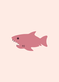 シンプルなサメ - 特別なピンク