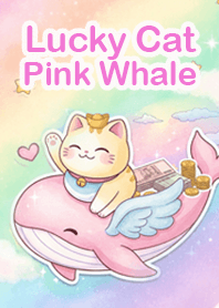 Lucky Cat Pink Whale