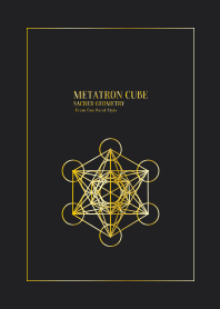 Metatron Cube / Black Gold