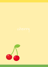 Sweet cherries2 on yellow