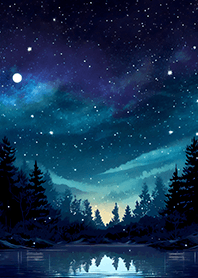 Beautiful starry night view#1675