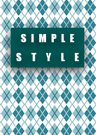 Check Blue Simple style