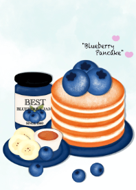 Sweet blueberry pancake 7