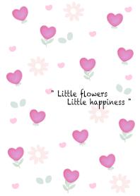 Little purple heart flowers 23