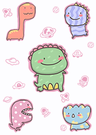 dino mini space pink