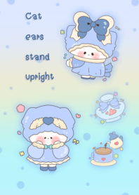 Cat ears stand upright2