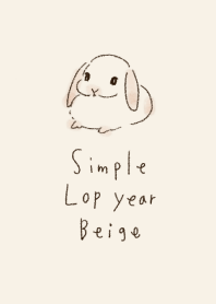 simple Lop year beige