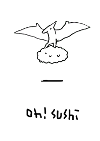 Oh! SUSHI dinosaur white F