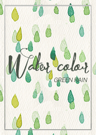 Water color(green rain)