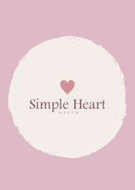 Simple Heart-Dusky Pink MEKYM 33
