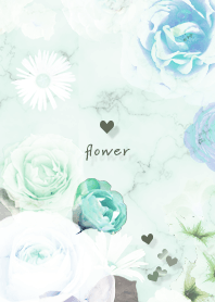 Marble and flower green101_2