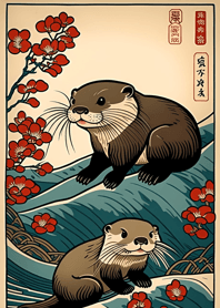 浮世繪水獺
