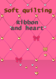Soft quilting(Ribbon and heart)