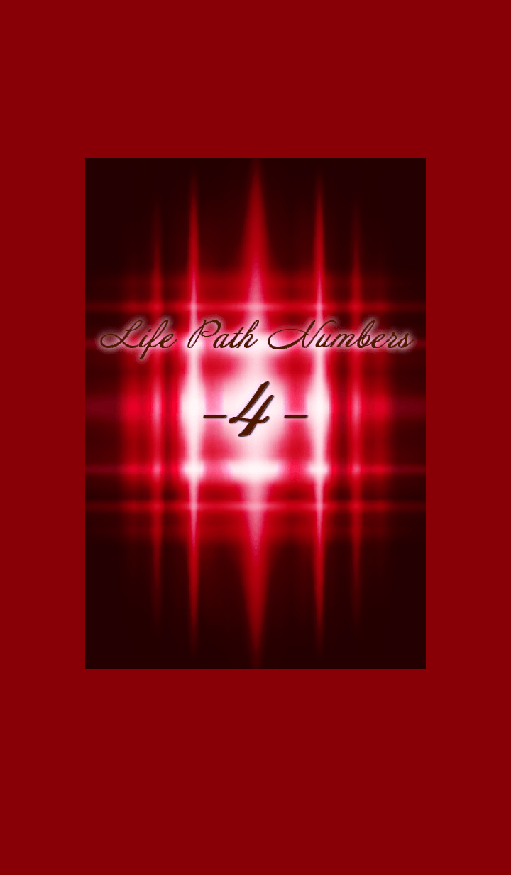 Life Path Numbers -4-Red
