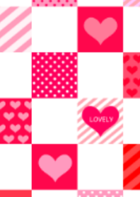 ラブリー♥チェック＆ハート