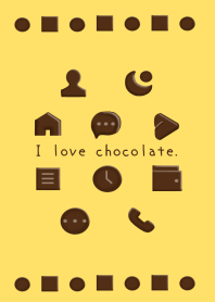 I love chocolate./イエロー