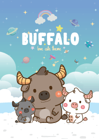 ควายน้อย ริมทะเล สีบลูฮาวาย