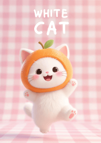Lovely White Cat Orange Head (JP)