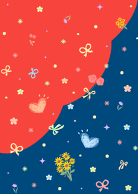 Cute Little DoodlesV.2_DeepBlue&Red.3w