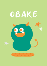 OBAKE - cute little ghosts LIGHT GREEN