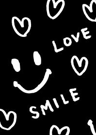 Smile Love Heart-Black- joc